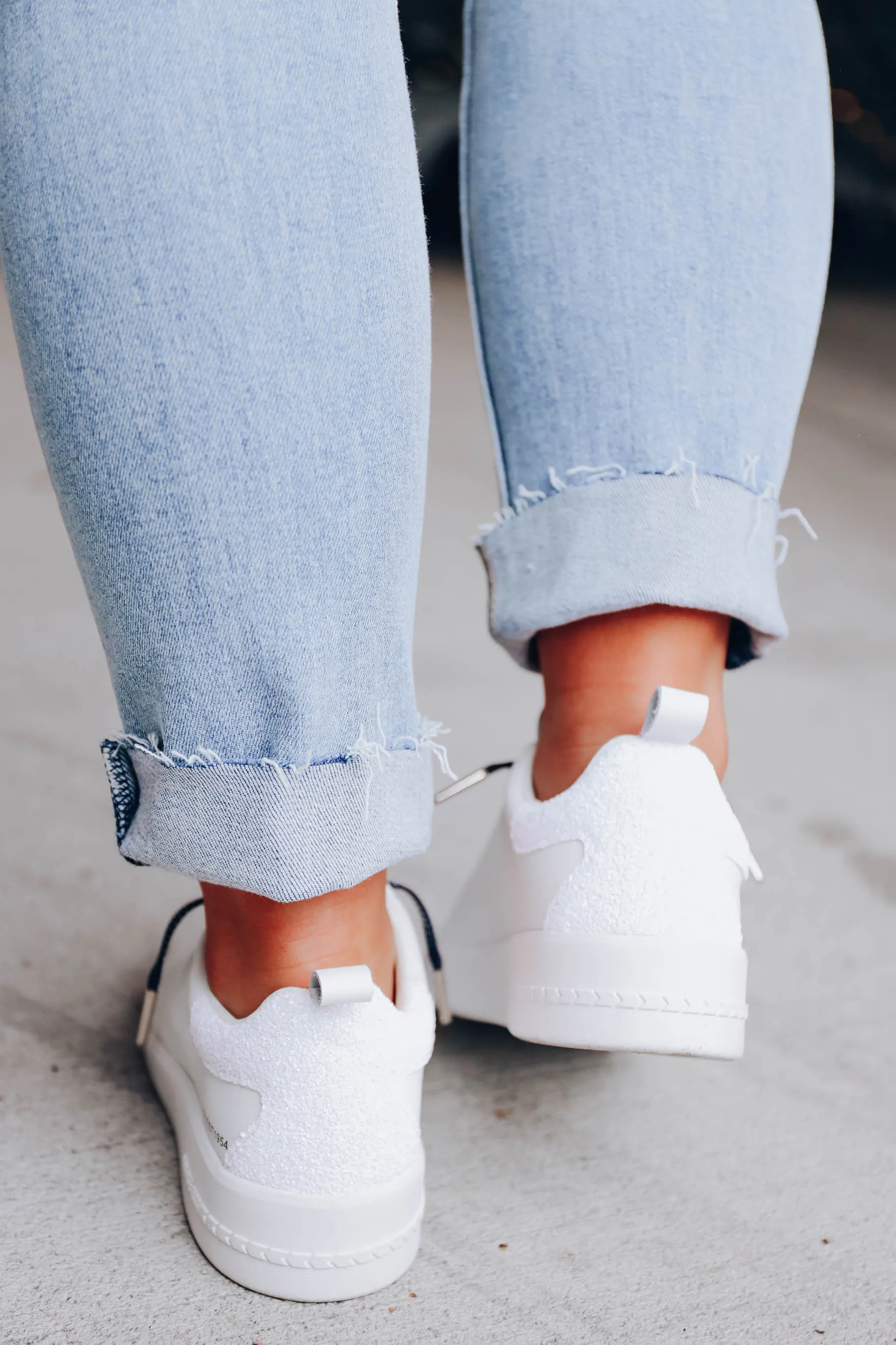 *MODEL* Grant Vintage Havana Sneaker - White - SIZE 8 - FINAL SALE
