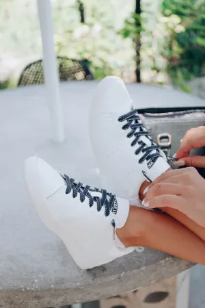 *MODEL* Grant Vintage Havana Sneaker - White - SIZE 8 - FINAL SALE