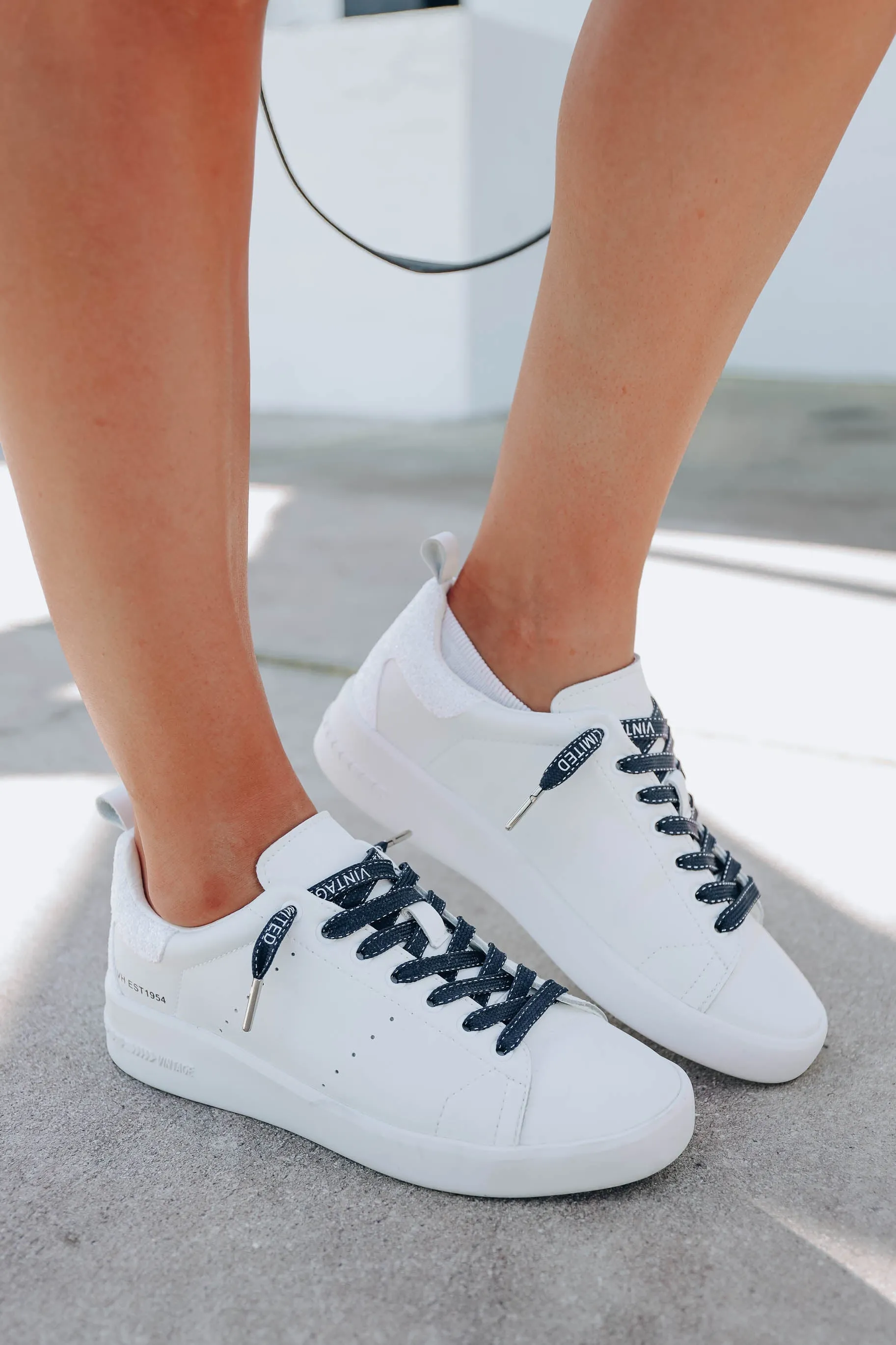 *MODEL* Grant Vintage Havana Sneaker - White - SIZE 8 - FINAL SALE