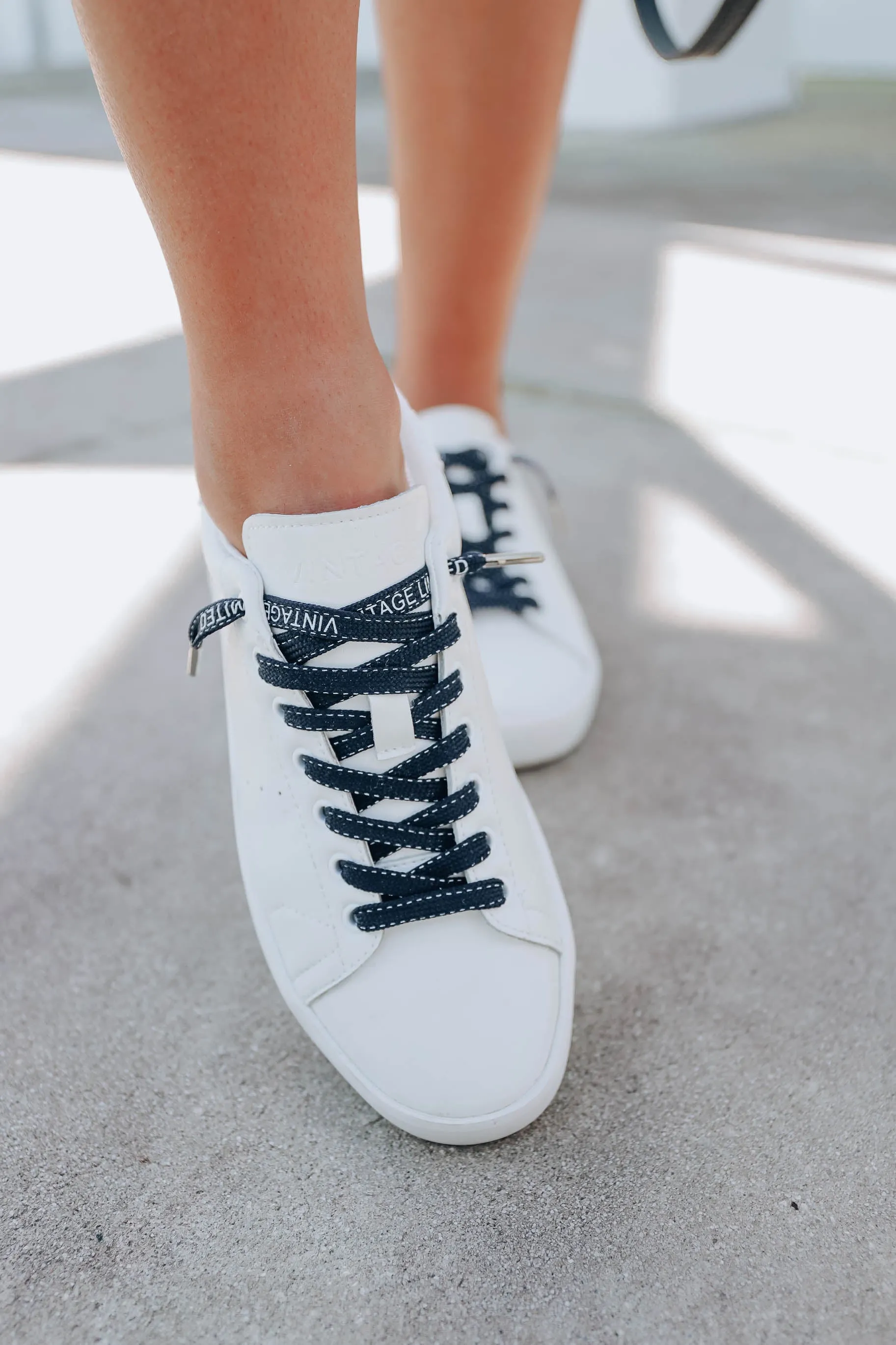 *MODEL* Grant Vintage Havana Sneaker - White - SIZE 8 - FINAL SALE