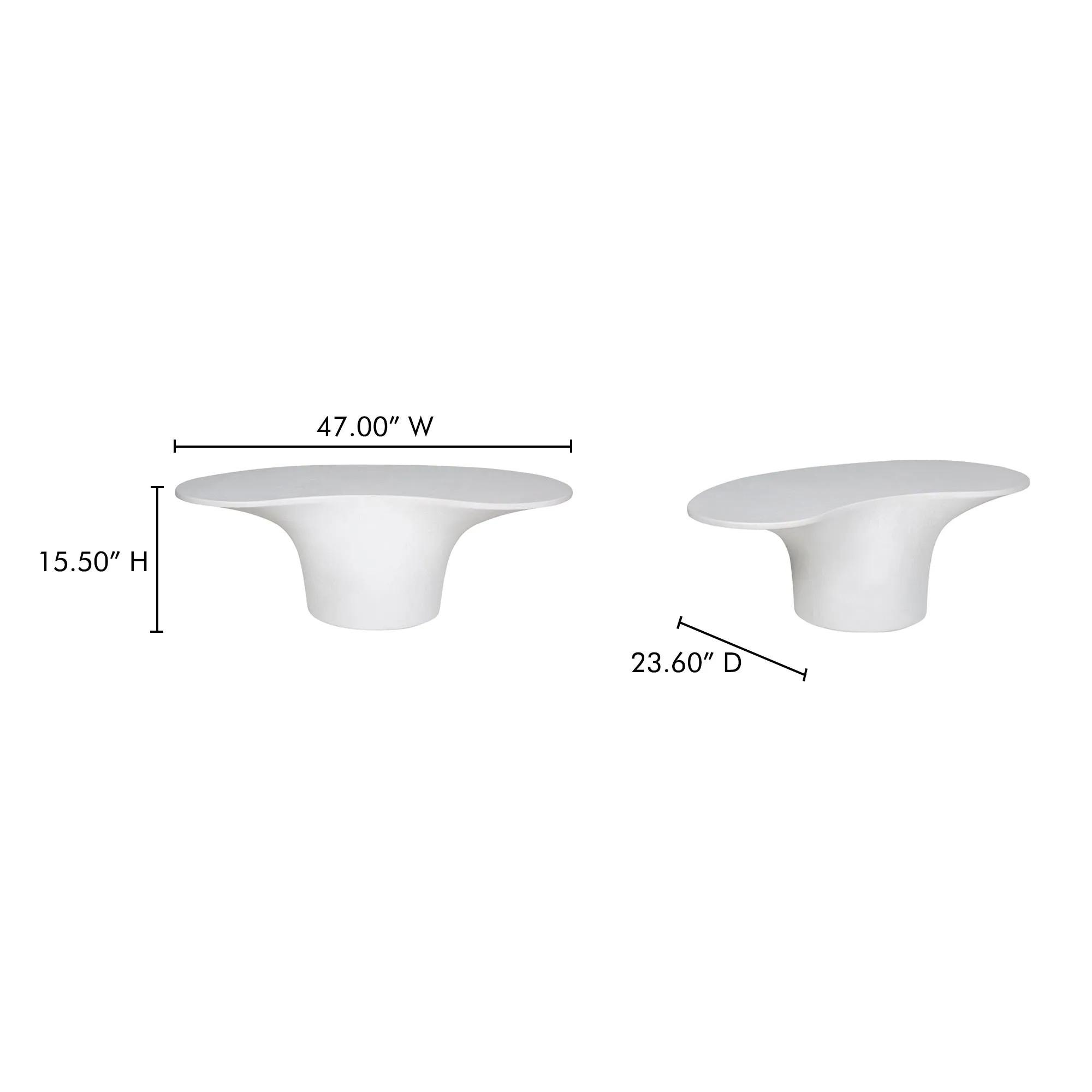 Modern Balance Glass-Fiber Reinforced Concrete Coffee Table