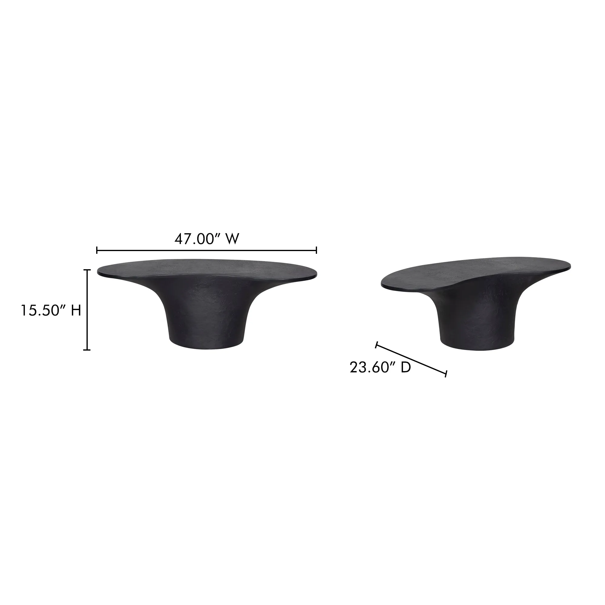 Modern Balance Glass-Fiber Reinforced Concrete Coffee Table