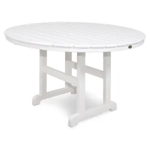 Monterey Bay Round Dining Table Trex Outdoor Color: Classic White