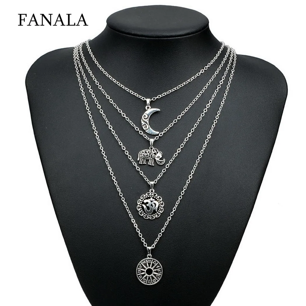 Moon Multilayer Fashion Necklace