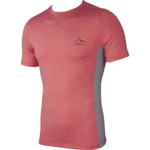 More Mile Warrior Short Sleeve Mens Fitted Training Top - Pink