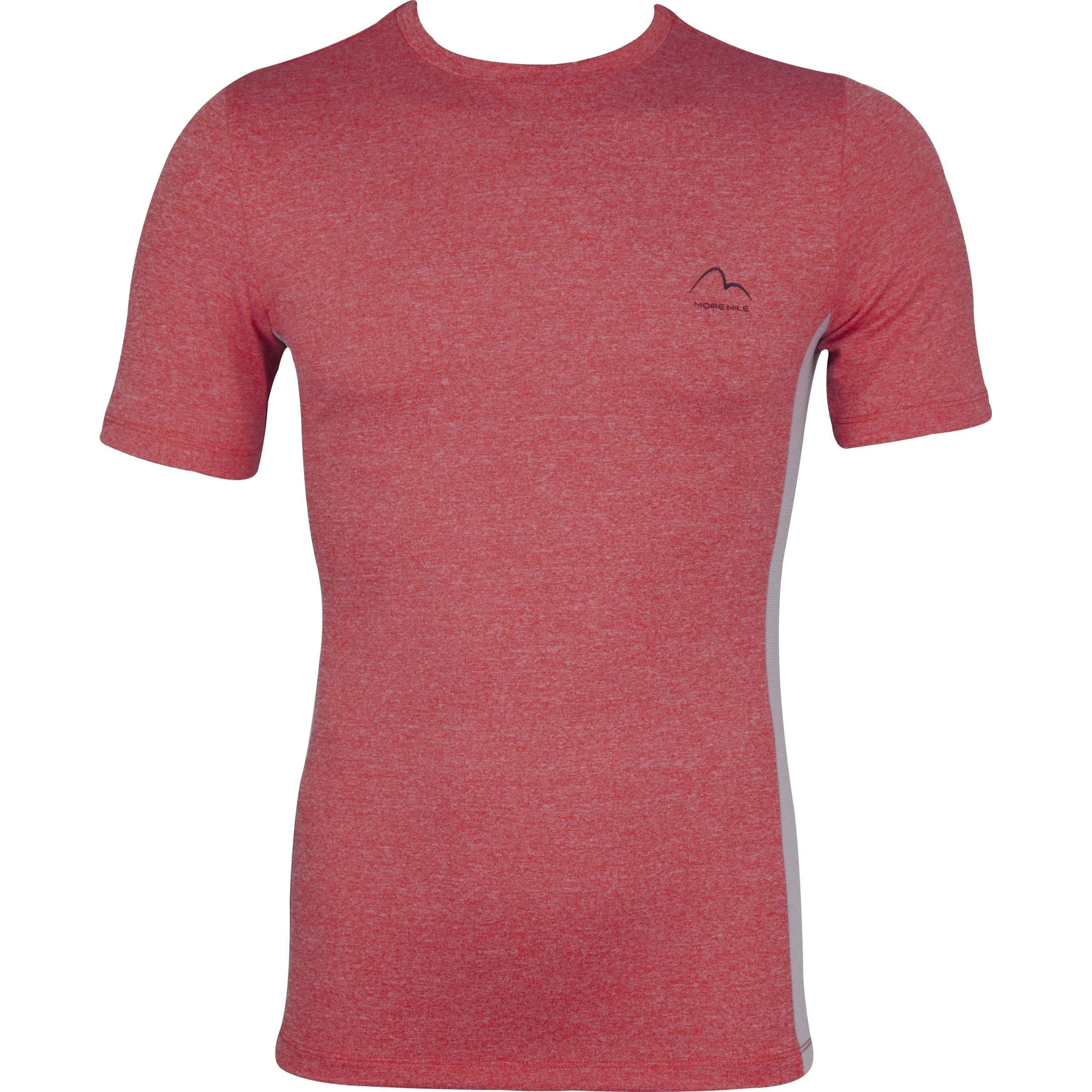 More Mile Warrior Short Sleeve Mens Fitted Training Top - Pink