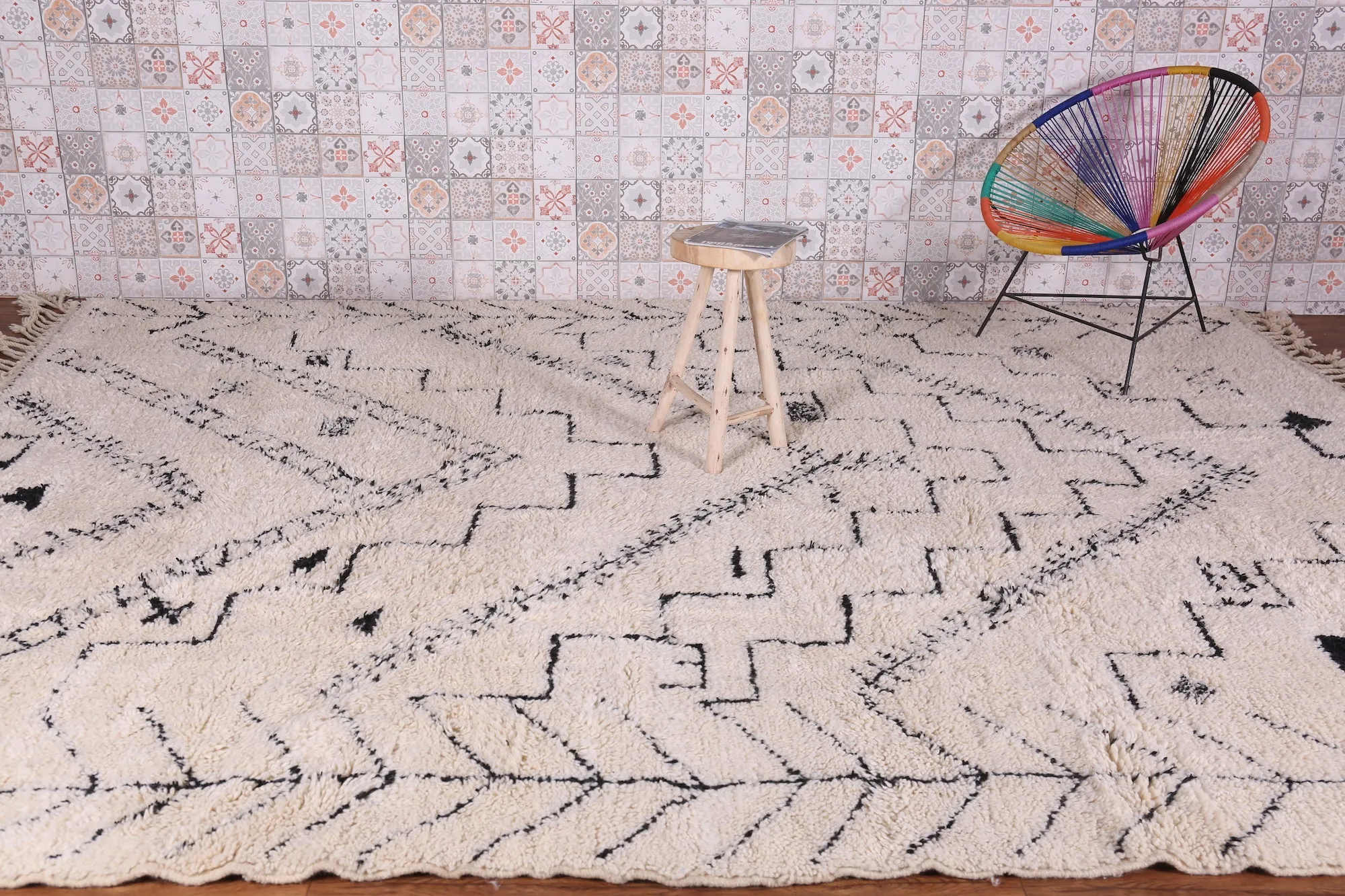 Moroccan atlantic rug - handmade custom carpet - Beni rug