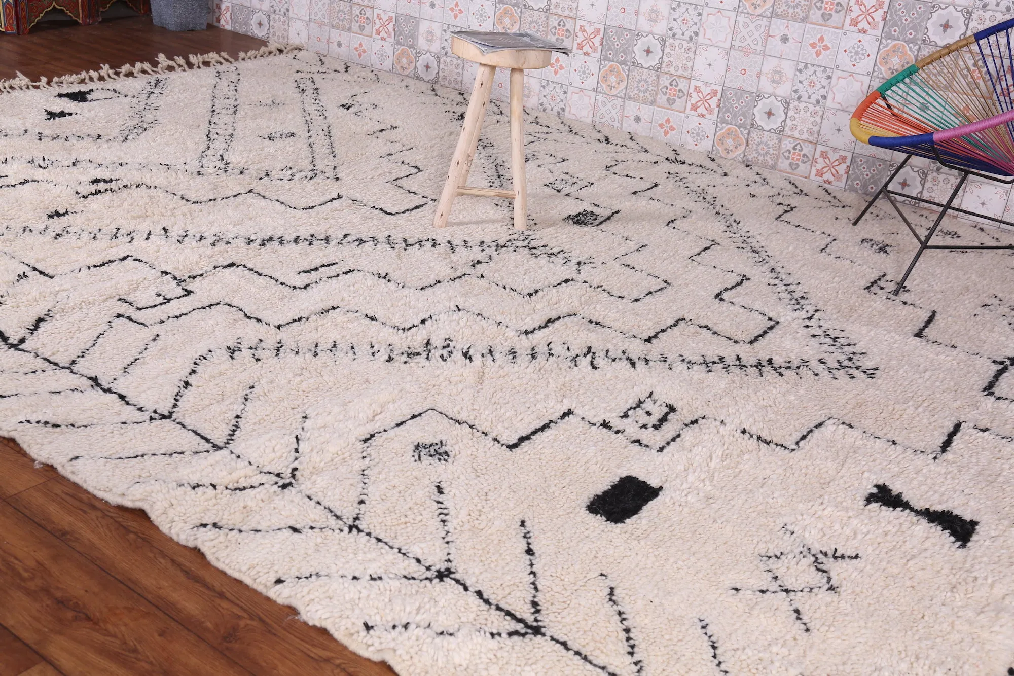 Moroccan atlantic rug - handmade custom carpet - Beni rug