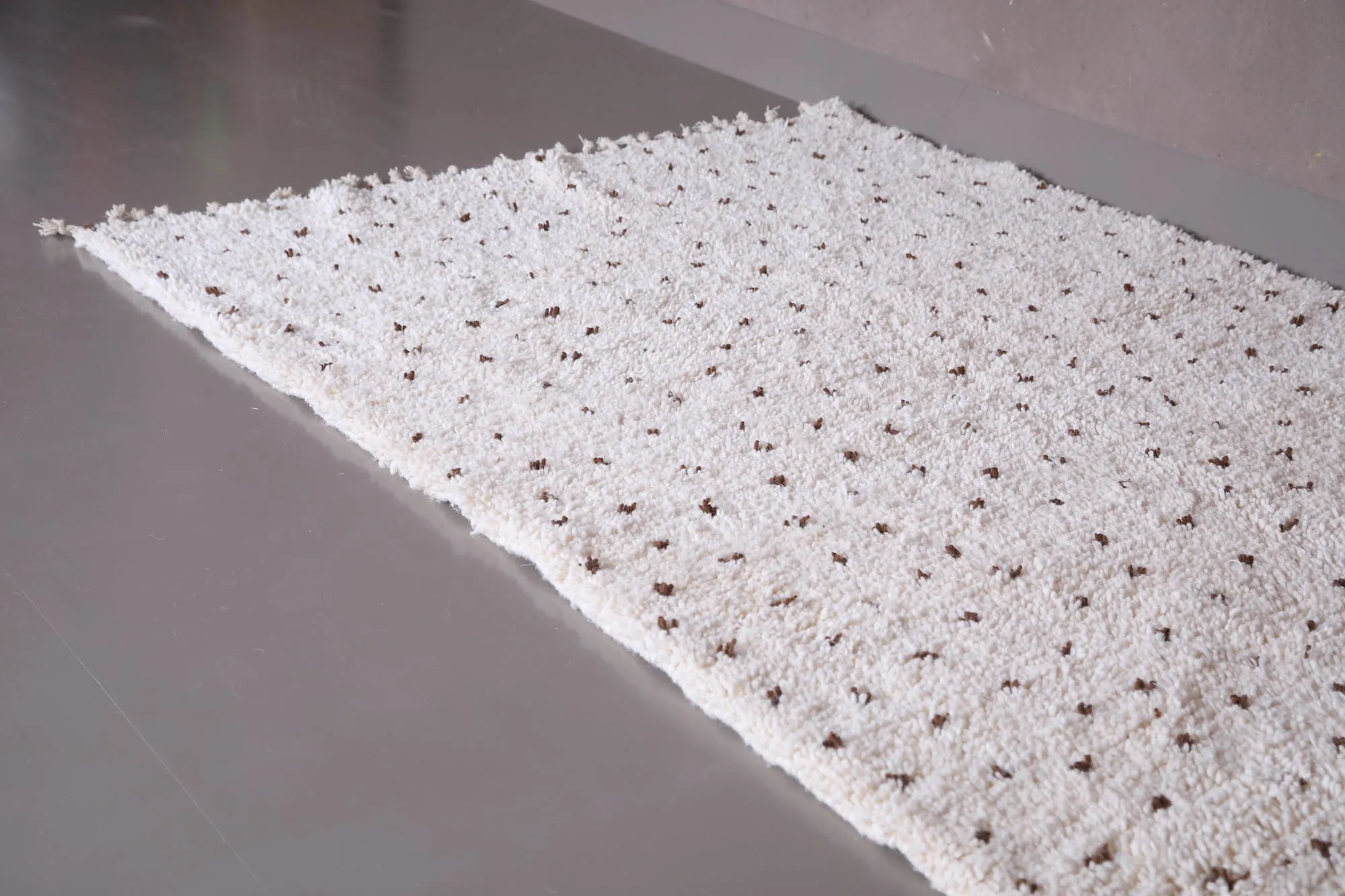 Moroccan handmade berber Rug - All wool dotted rug - Custom Rug
