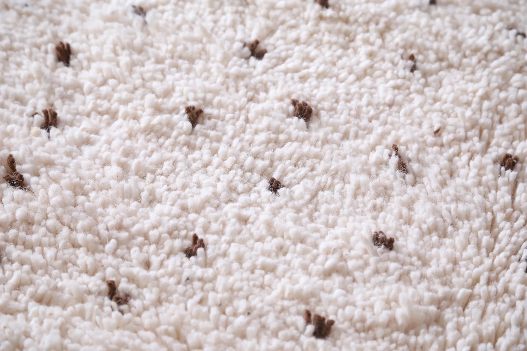Moroccan handmade berber Rug - All wool dotted rug - Custom Rug