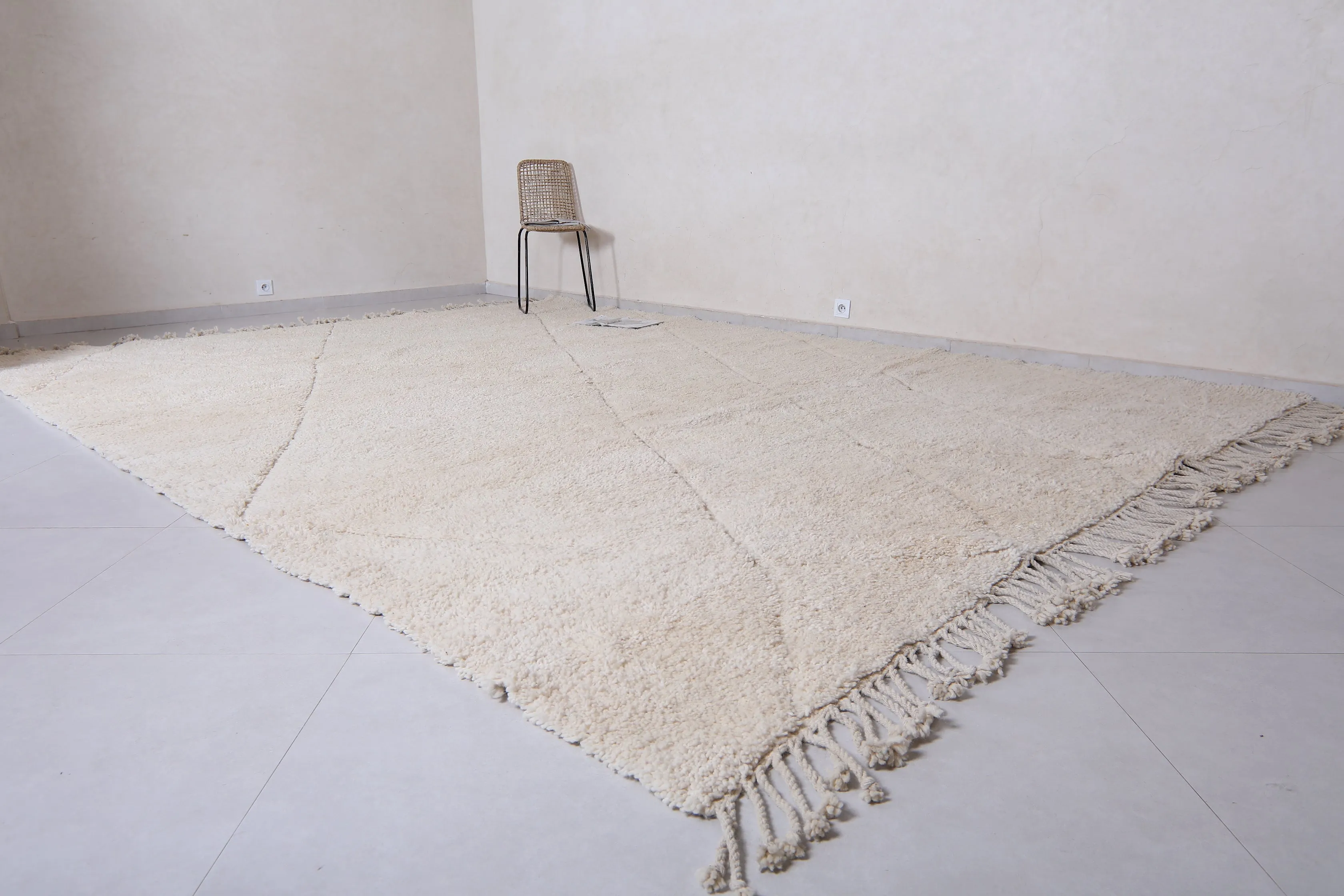 Moroccan Ivory rug - Custom rug - Berber rug - Contemporary rug