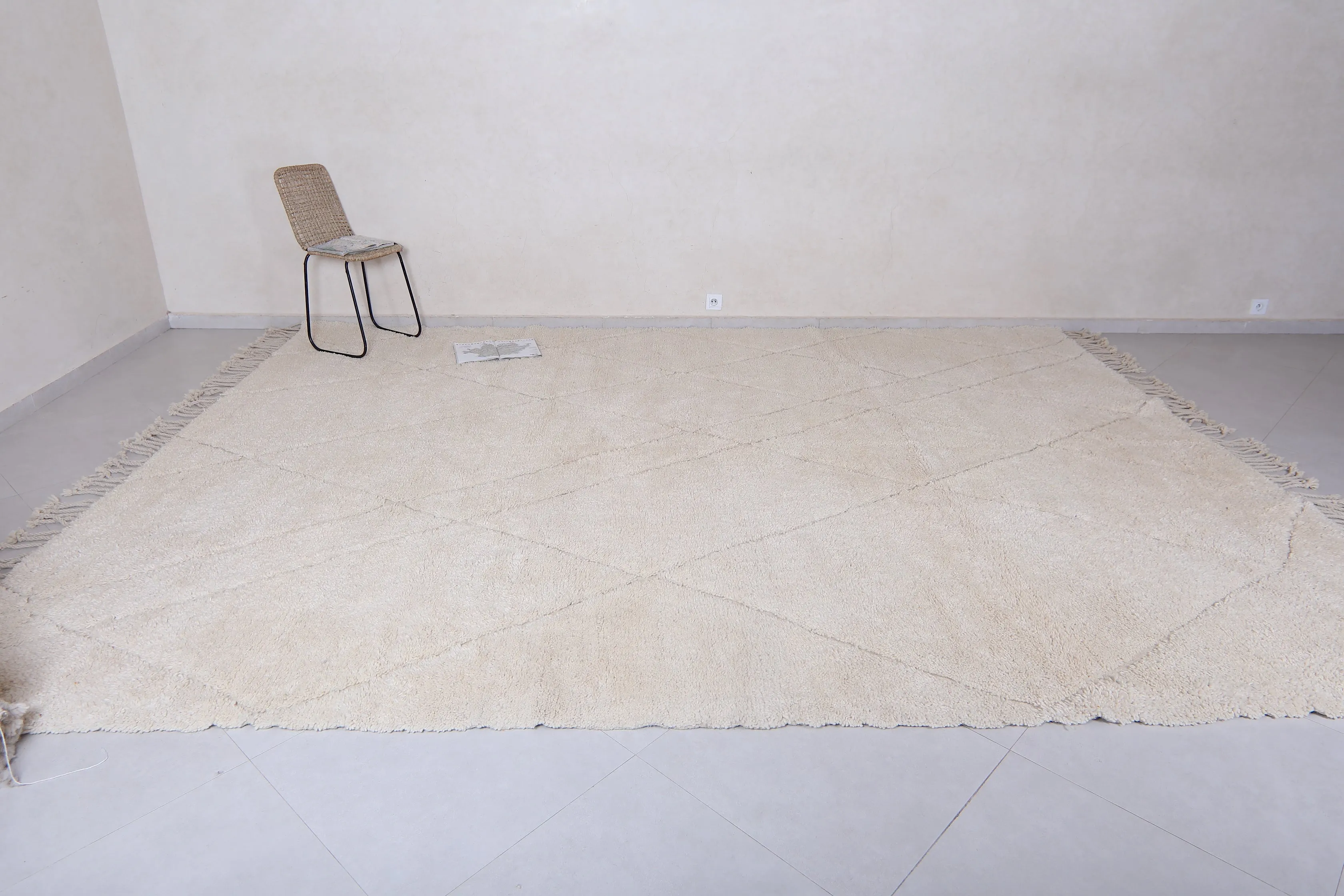Moroccan Ivory rug - Custom rug - Berber rug - Contemporary rug