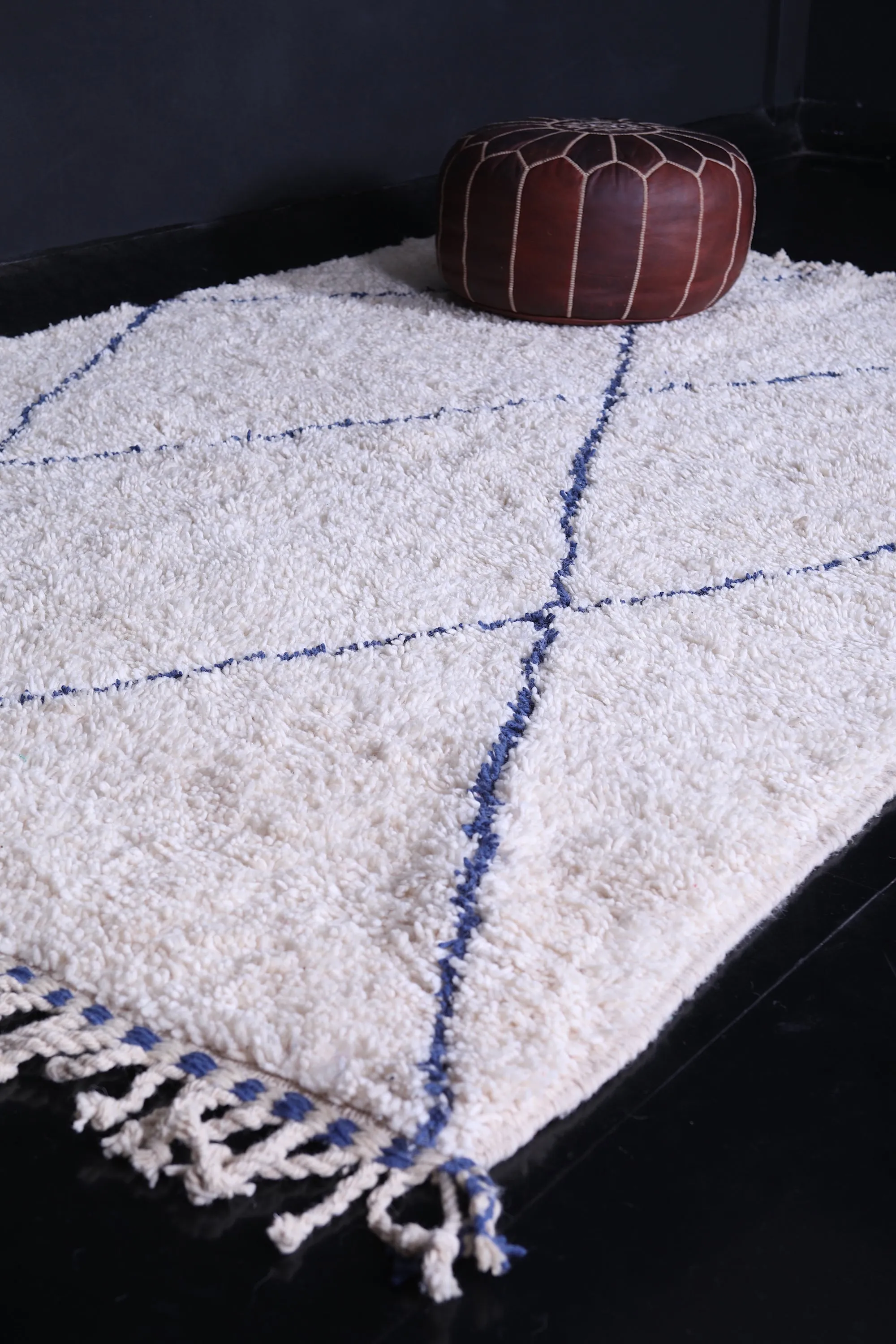 Moroccan rug - Beni Ourain rug - wool berber carpet