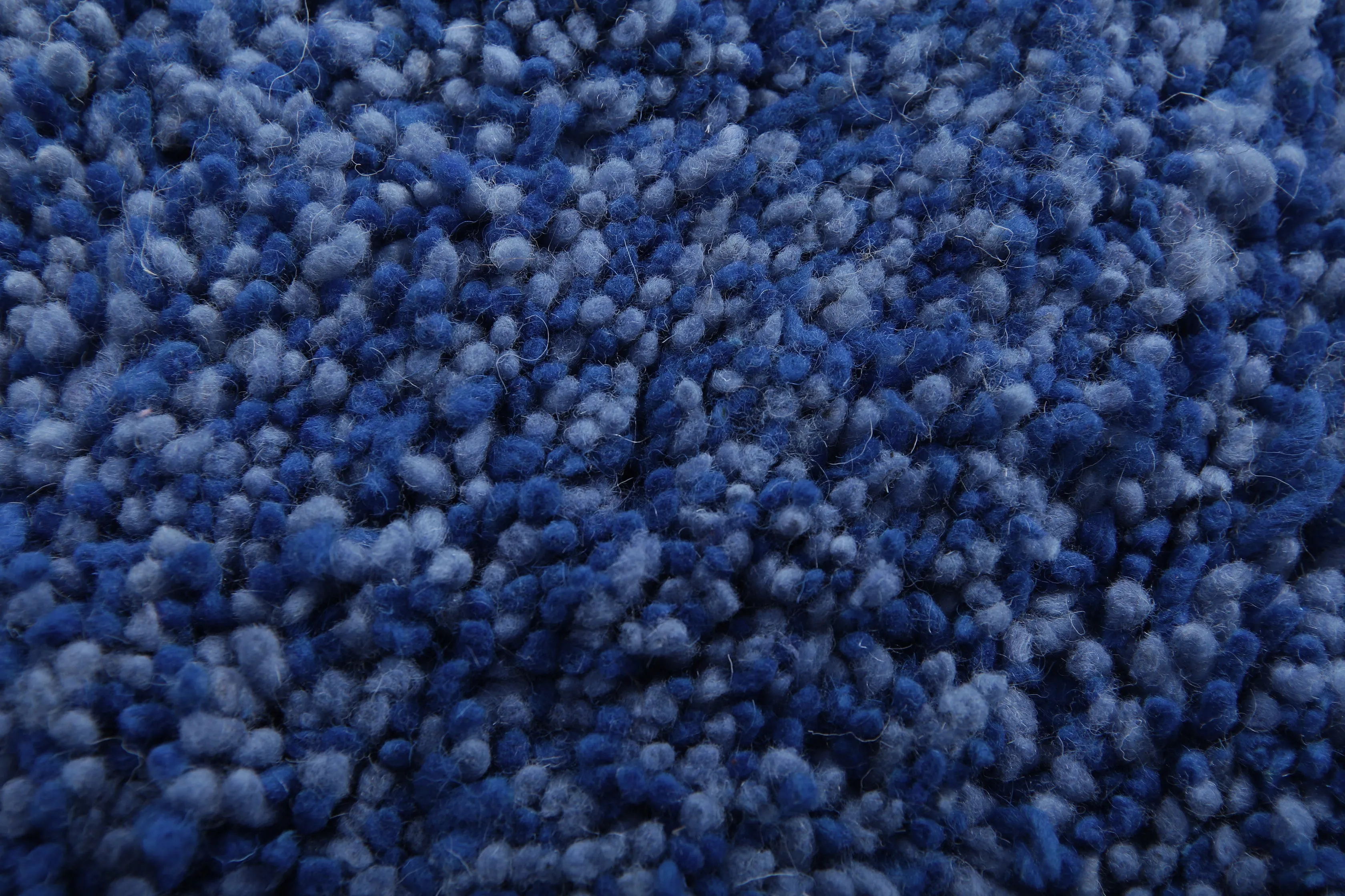 Moroccan solid blue rug - Berber rug - Custom rug