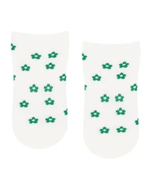 Move Active Classic Low Rise Grip Socks - Petite Bloom