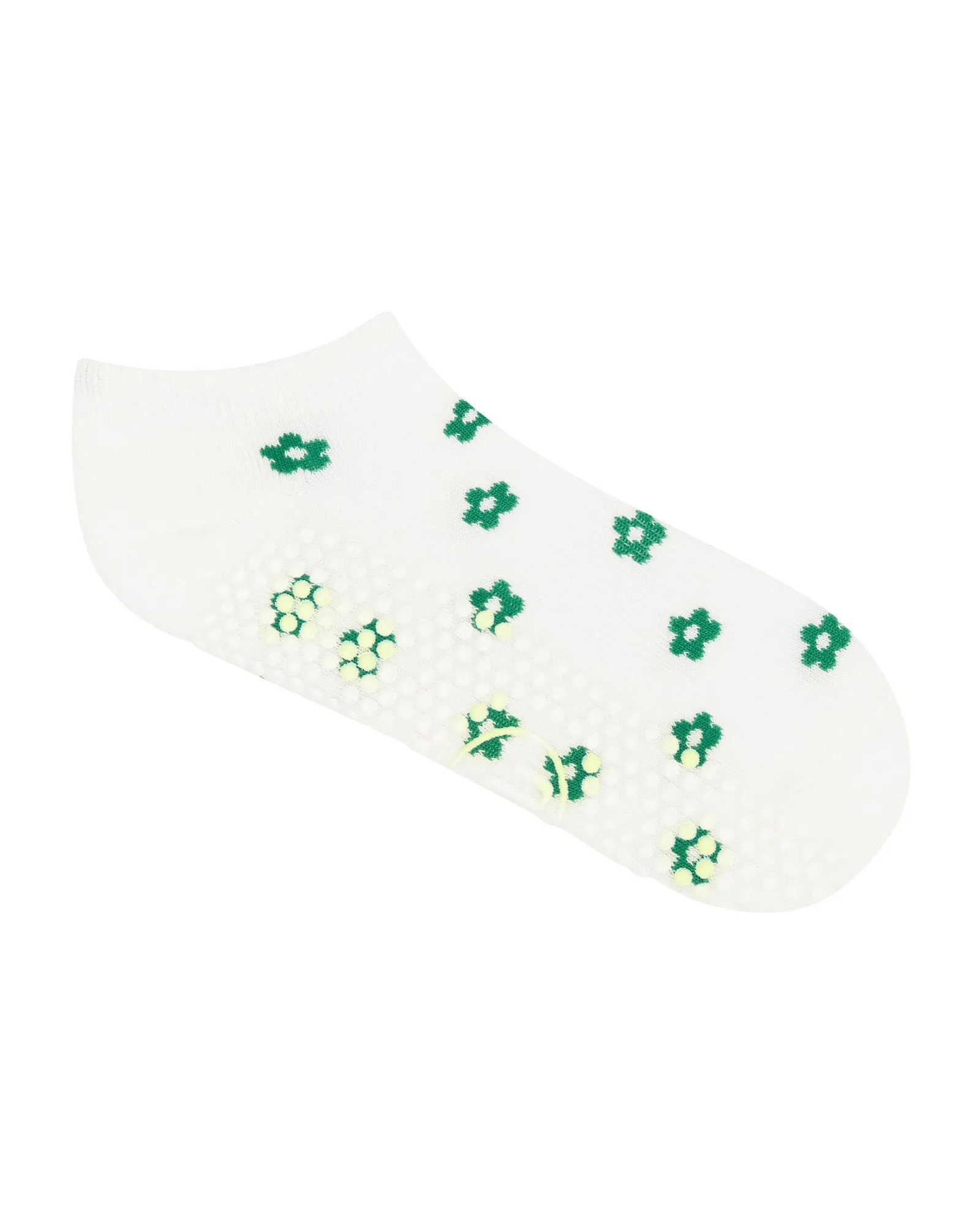Move Active Classic Low Rise Grip Socks - Petite Bloom