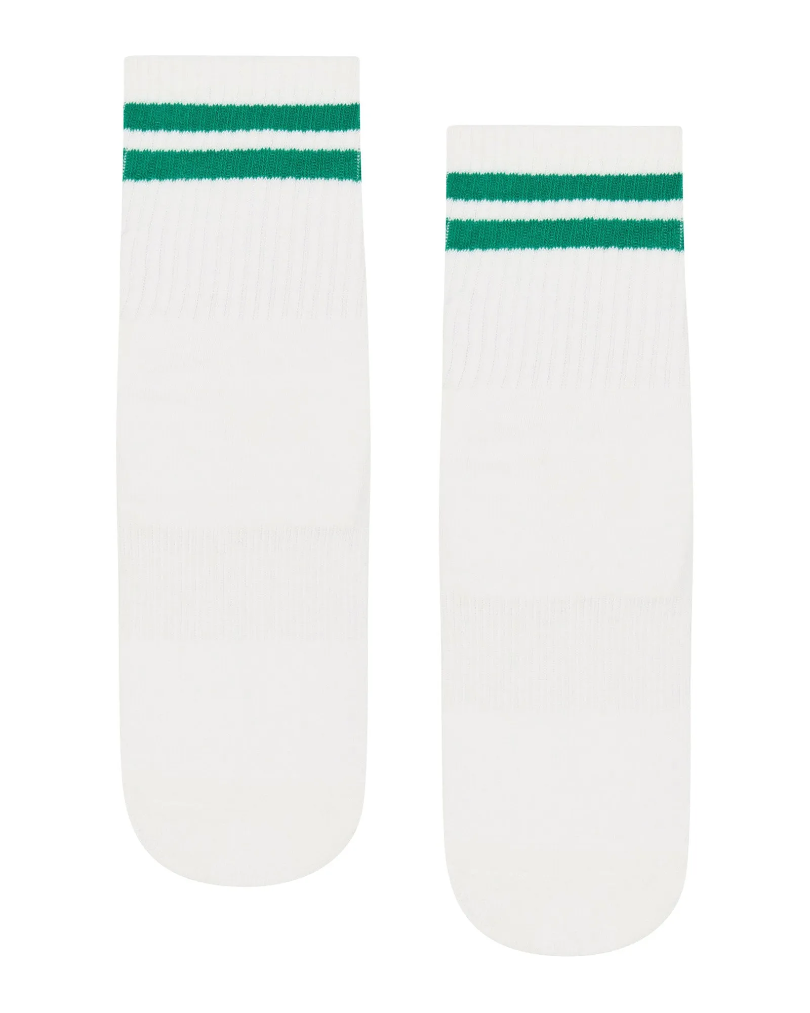 Move Active Crew Non Slip Grip Socks - Racquet Stripe