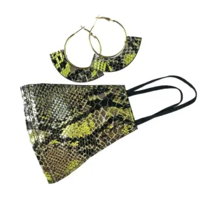 Multi Color Covering and Earring Set