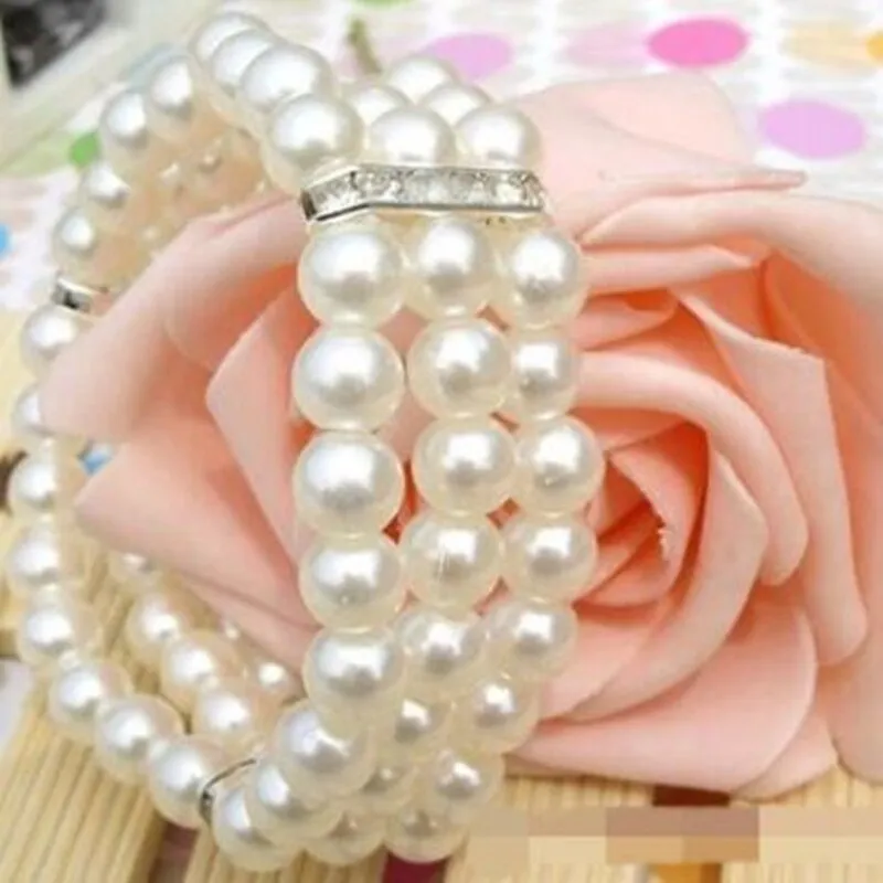 Natural  Freshwater Pearl Bracelet Women's Engagement Handmade Jewelry