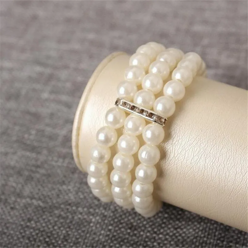 Natural  Freshwater Pearl Bracelet Women's Engagement Handmade Jewelry
