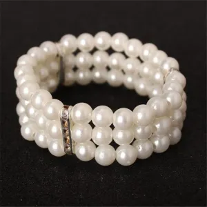 Natural  Freshwater Pearl Bracelet Women's Engagement Handmade Jewelry