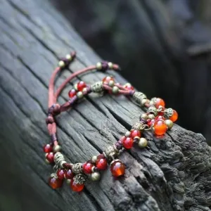 Natural Stones Handmade Elastic Beach Anklet More Colors