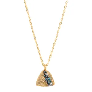 Nature Triangle Gold Diamond Necklace
