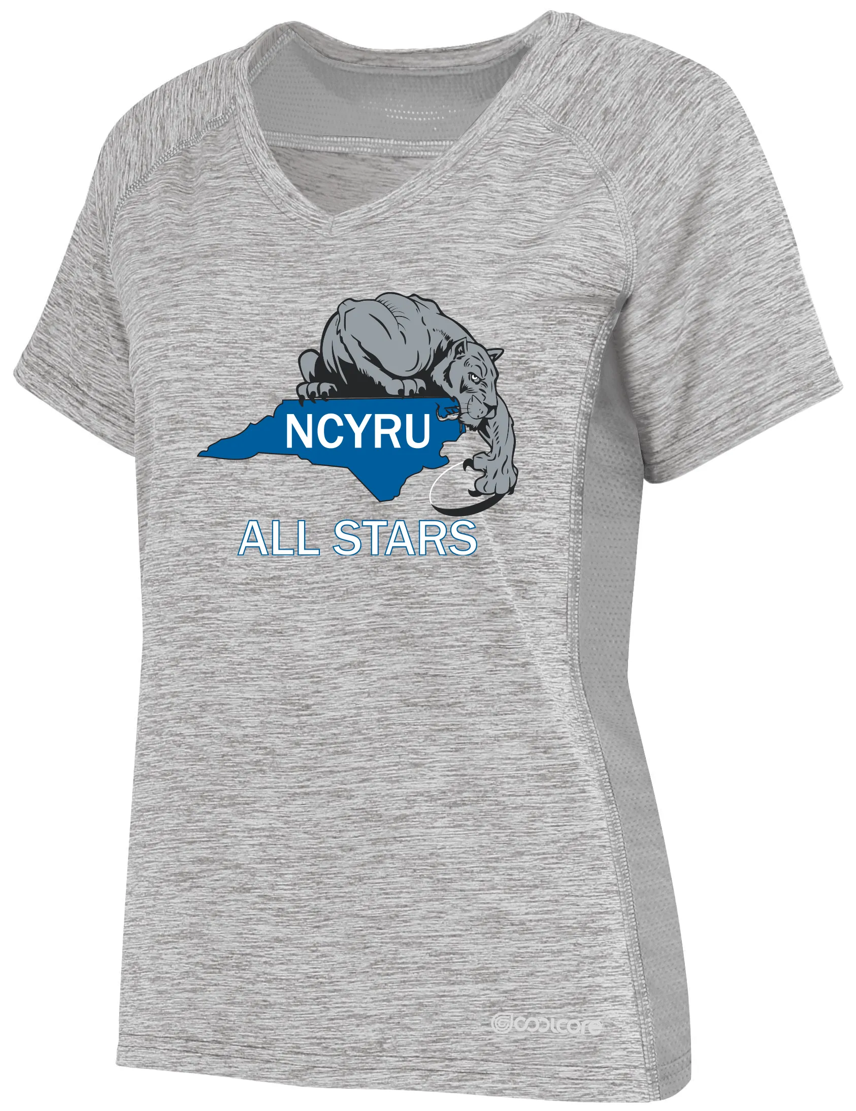 NCYRU All Stars Women's Electrify Coolcore Training Tee