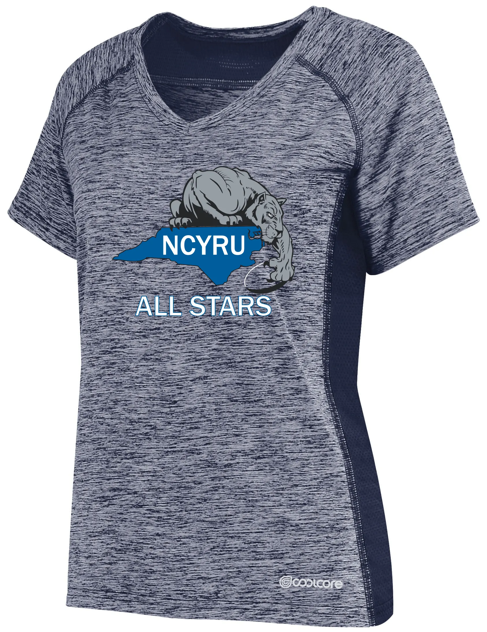 NCYRU All Stars Women's Electrify Coolcore Training Tee