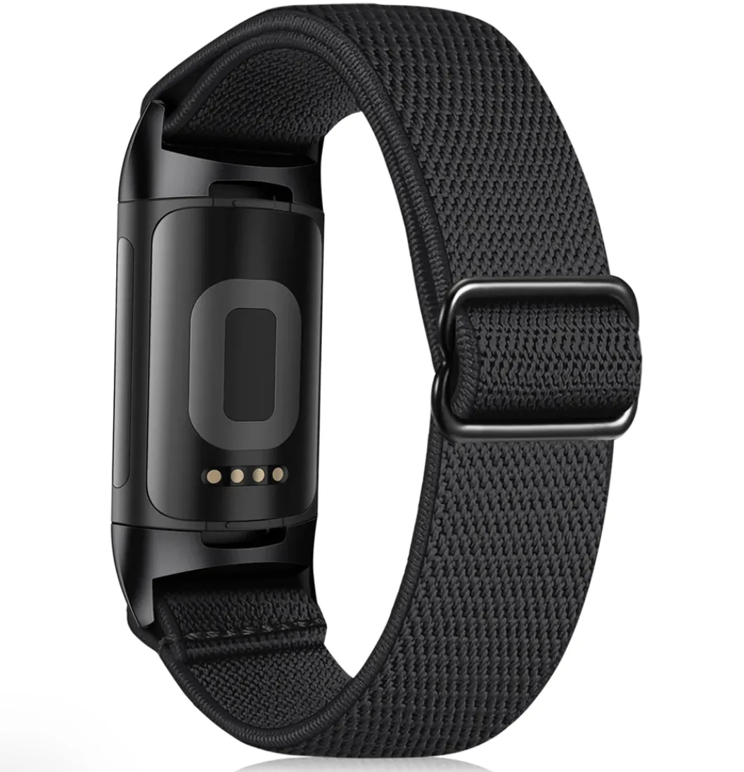 NEW Fitbit Charge 5 Adjustable Elastic Nylon Loop Band | Fintie BAND ONLY!!!