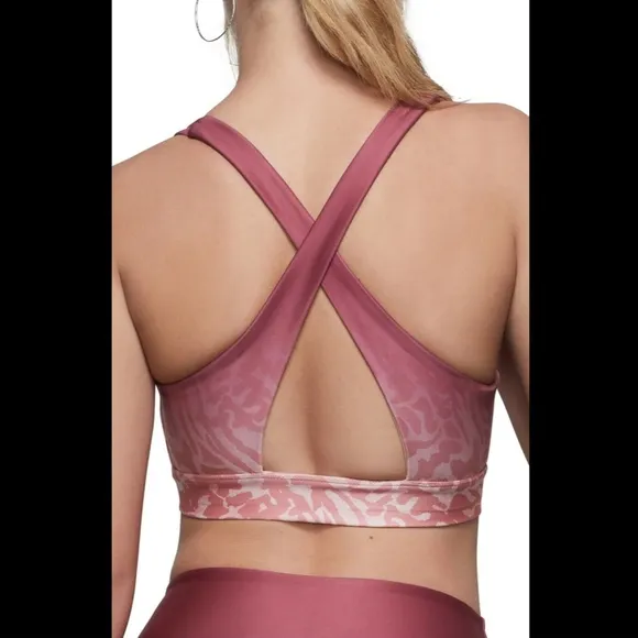 NEW Good American Ombré Cross Back‎ Sports Bra SZ 2
