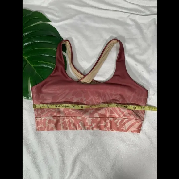 NEW Good American Ombré Cross Back‎ Sports Bra SZ 2