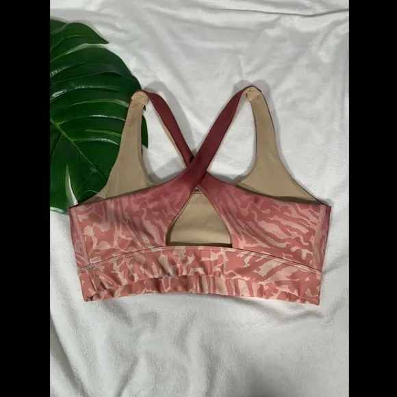 NEW Good American Ombré Cross Back‎ Sports Bra SZ 2
