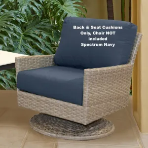 New Wayfair Outdoor Sunbrella Seat/Back Cushion in Spectrum Navy! Great Quality & Ultra Comfortable! Retails $234  (Chair not included)