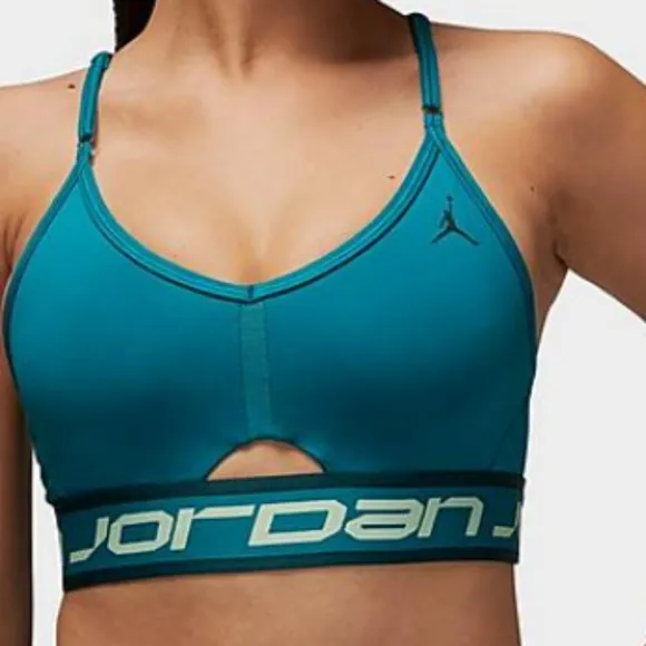 Nike Jordan wide tape training sports bra size small