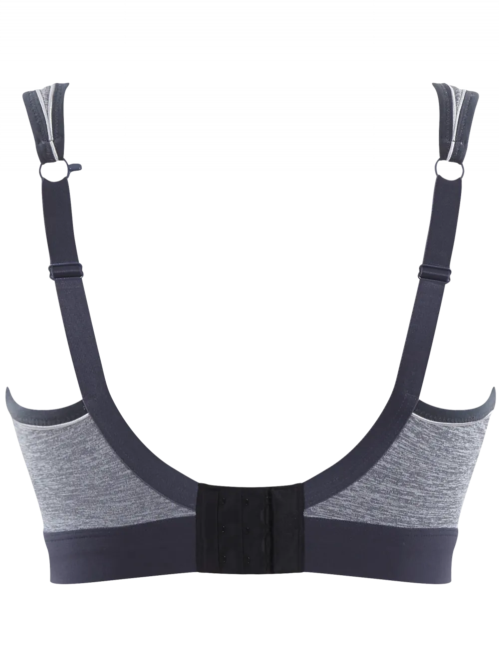Non Wired Sports Bra In Charcoal Marl - Panache