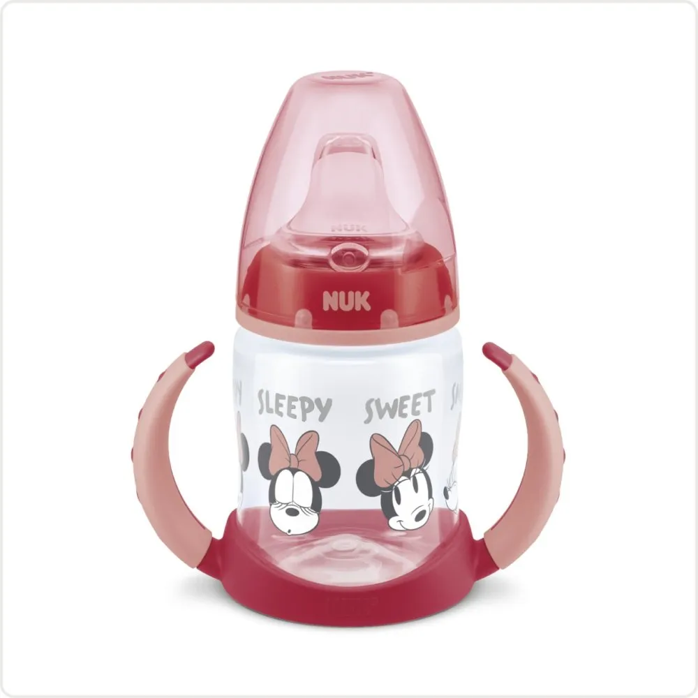 NUK Learner Bottle With Temperature Control Disney Minnie Red 6-18m