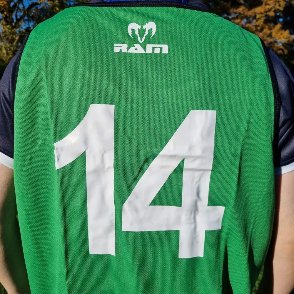 Numbered Reversible Training Bibs - Set of 15