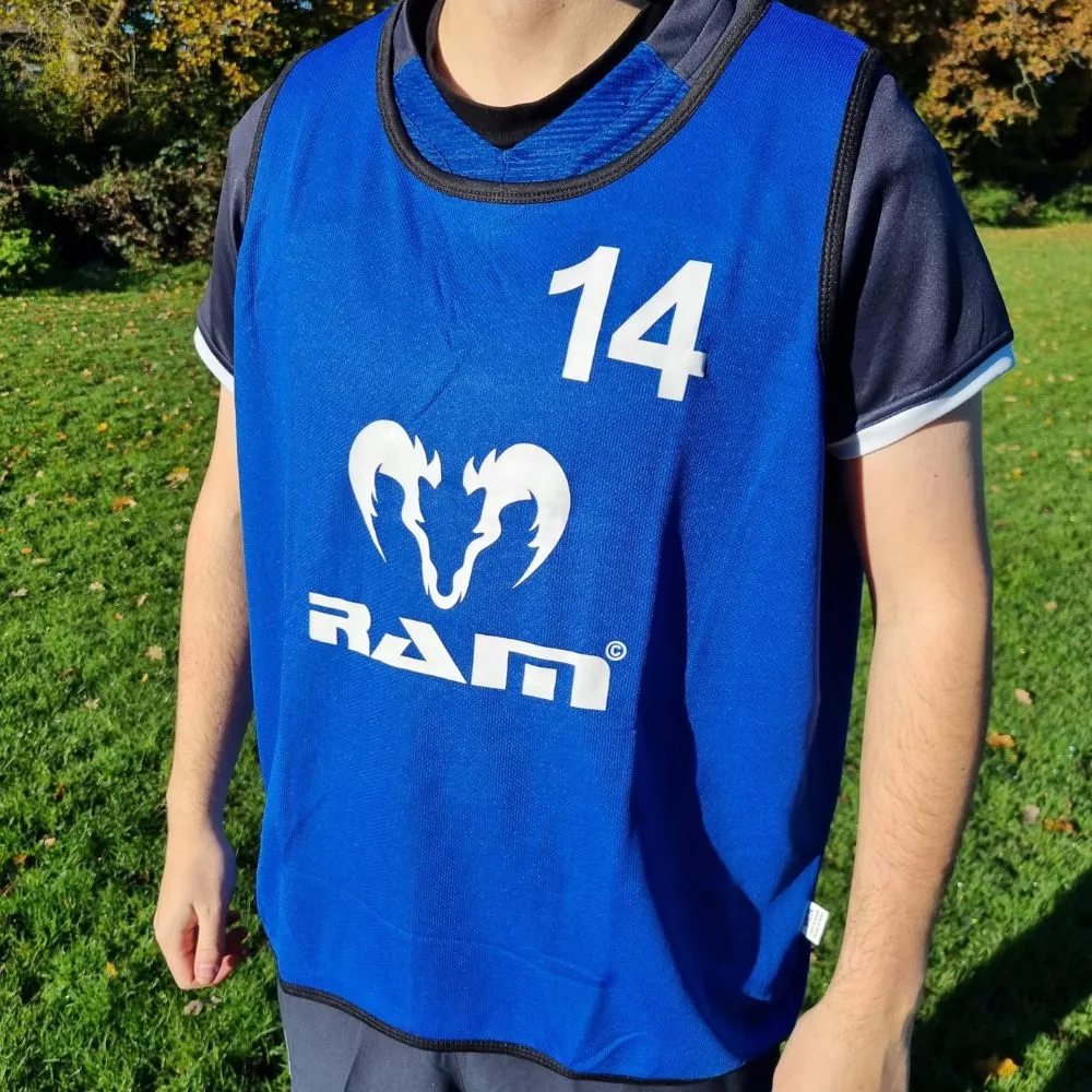 Numbered Reversible Training Bibs - Set of 15