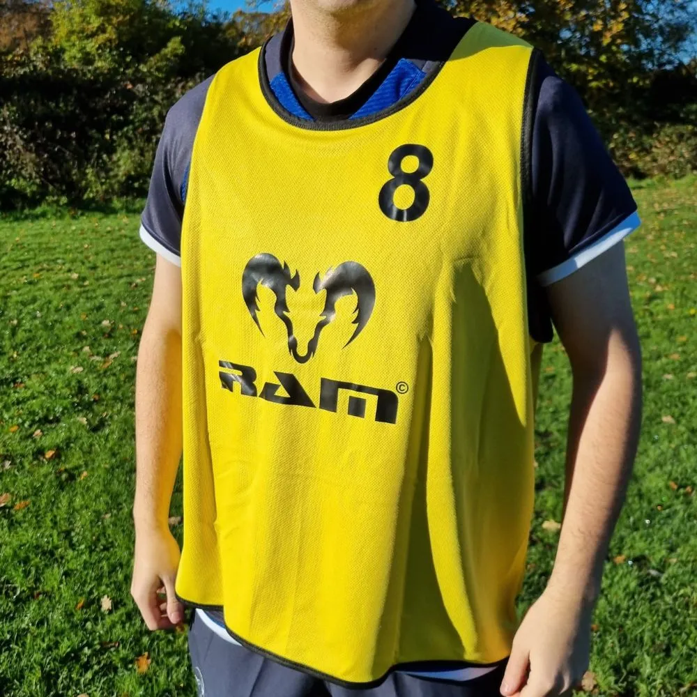 Numbered Reversible Training Bibs - Set of 15