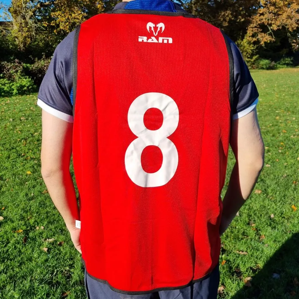 Numbered Reversible Training Bibs - Set of 15