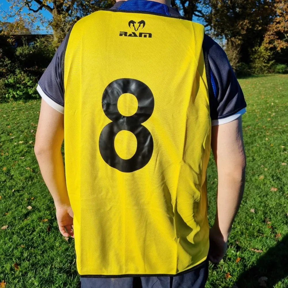 Numbered Reversible Training Bibs - Set of 15
