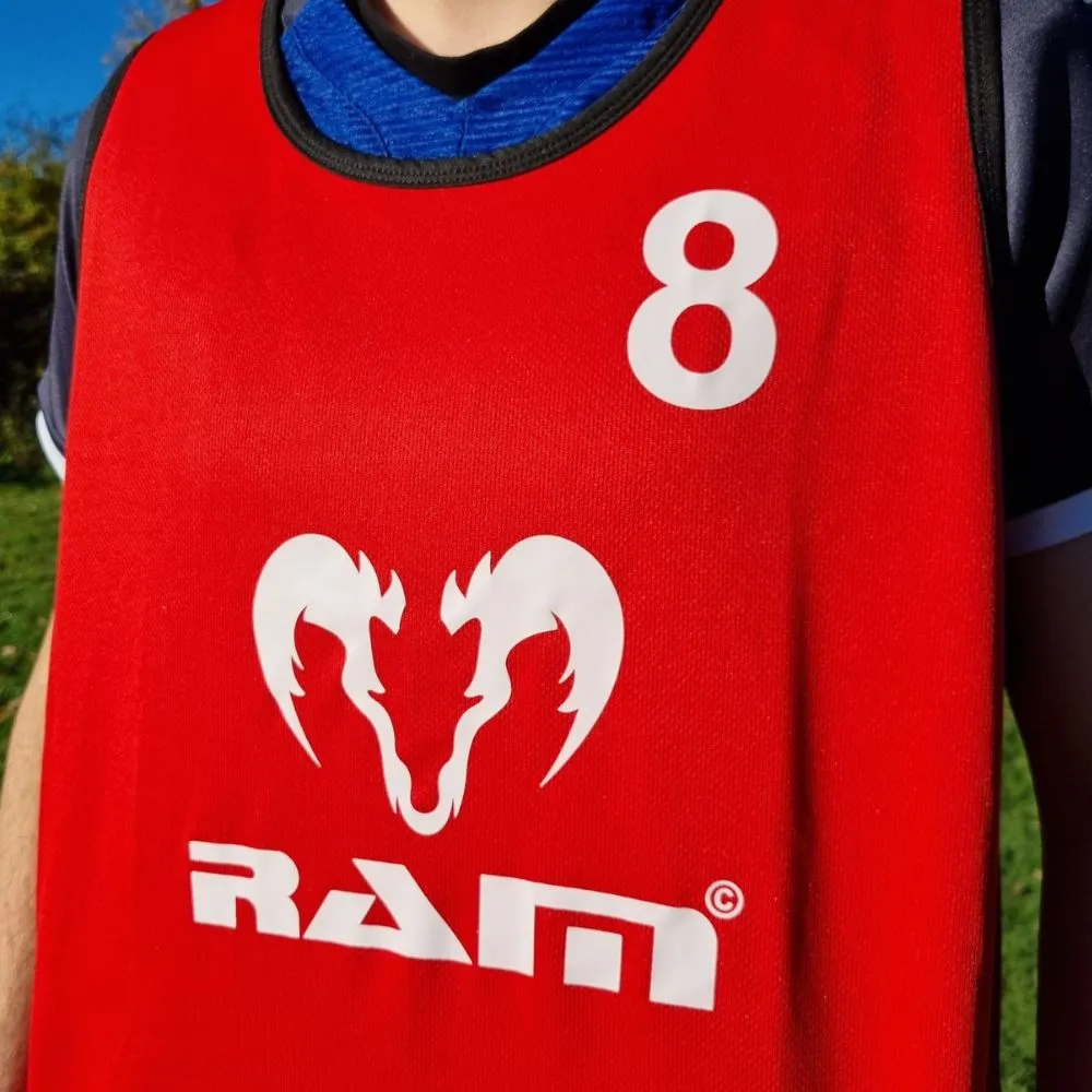 Numbered Reversible Training Bibs - Set of 15