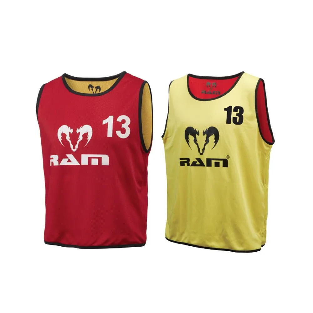 Numbered Reversible Training Bibs - Set of 15
