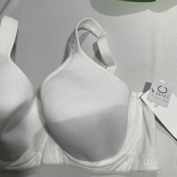 NWT $74‎ Chantelle [ 36C ] High Impact Convertible Sports Bra in White