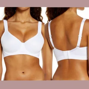 NWT $74‎ Chantelle [ 36C ] High Impact Convertible Sports Bra in White