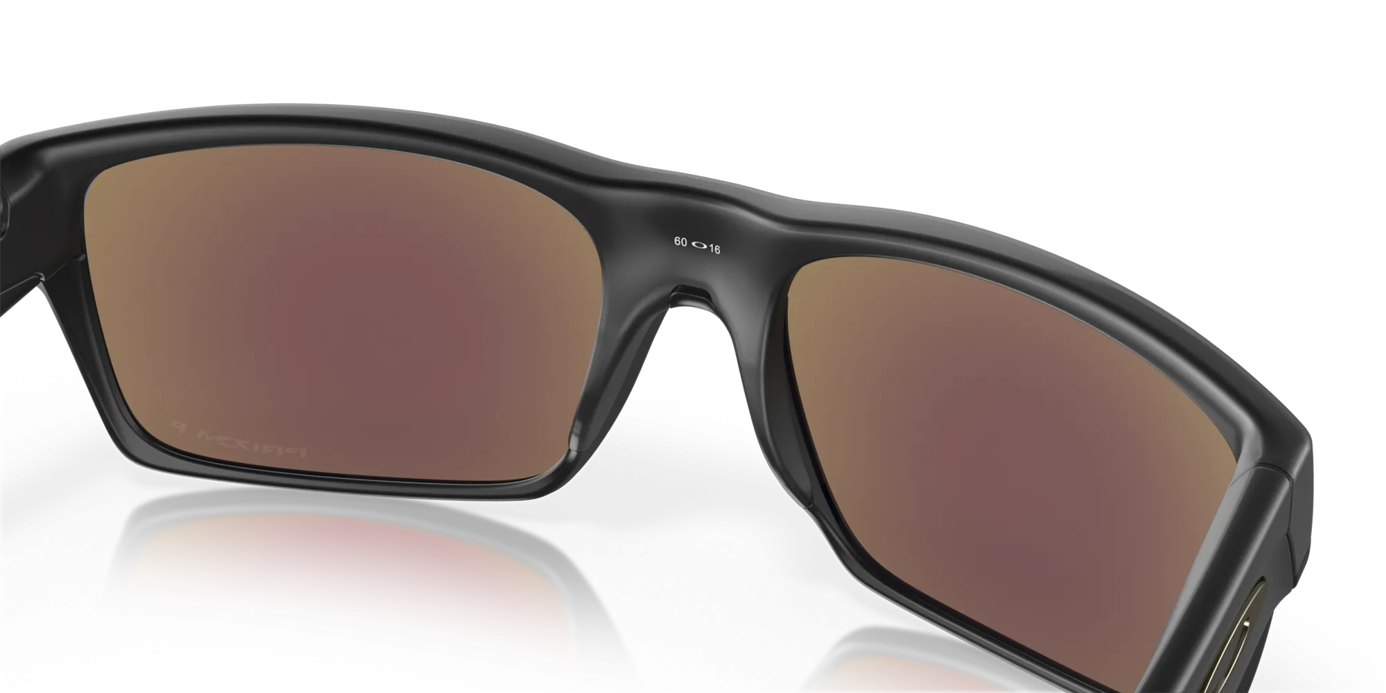 Oakley TwoFace Sunglasses - Black with Polarized Prizm Sapphire Lenses
