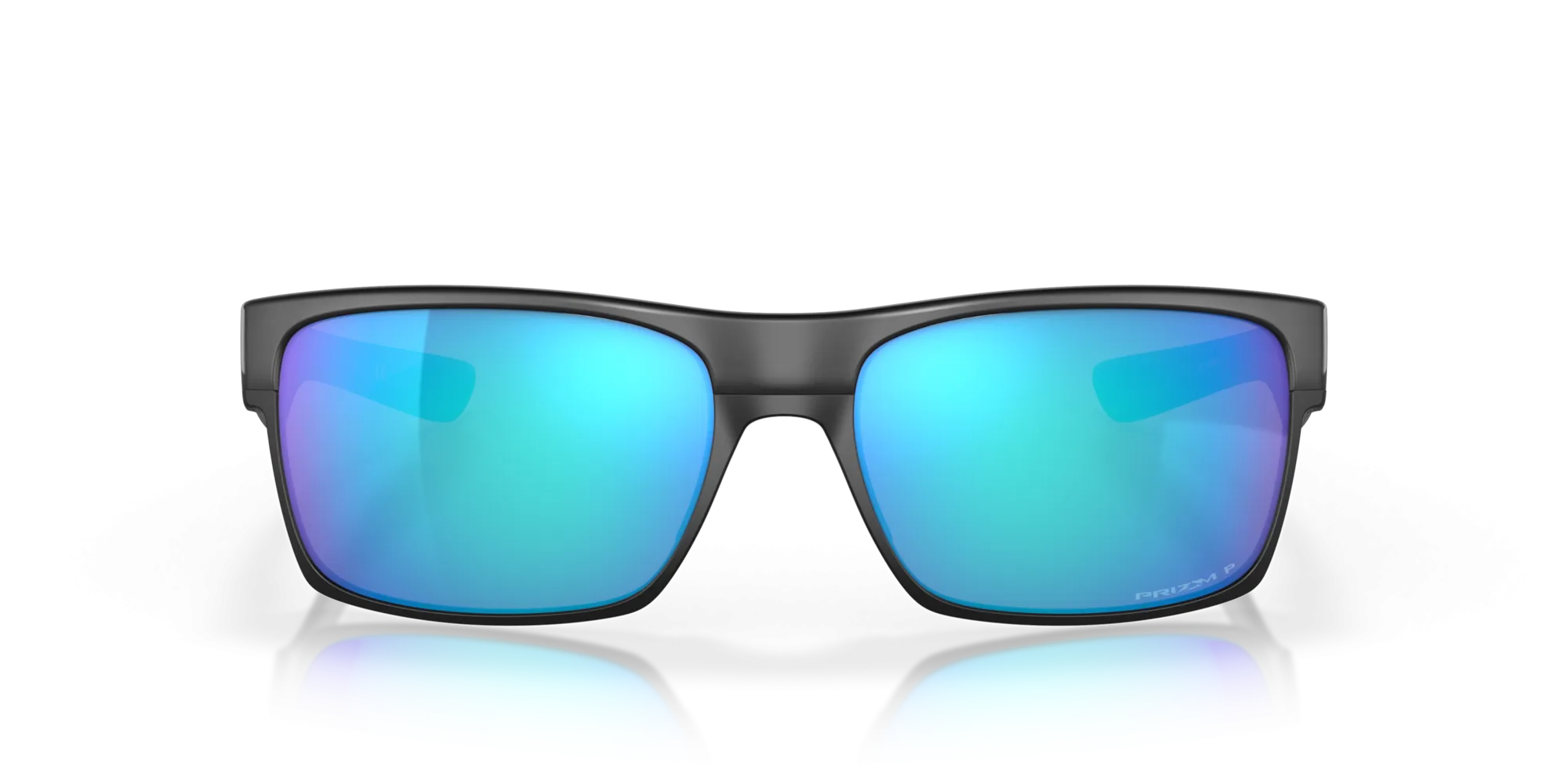 Oakley TwoFace Sunglasses - Black with Polarized Prizm Sapphire Lenses