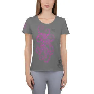 Octos Rule Polynesian Design MaxDri All-Over Print Women's Athletic T-shirt