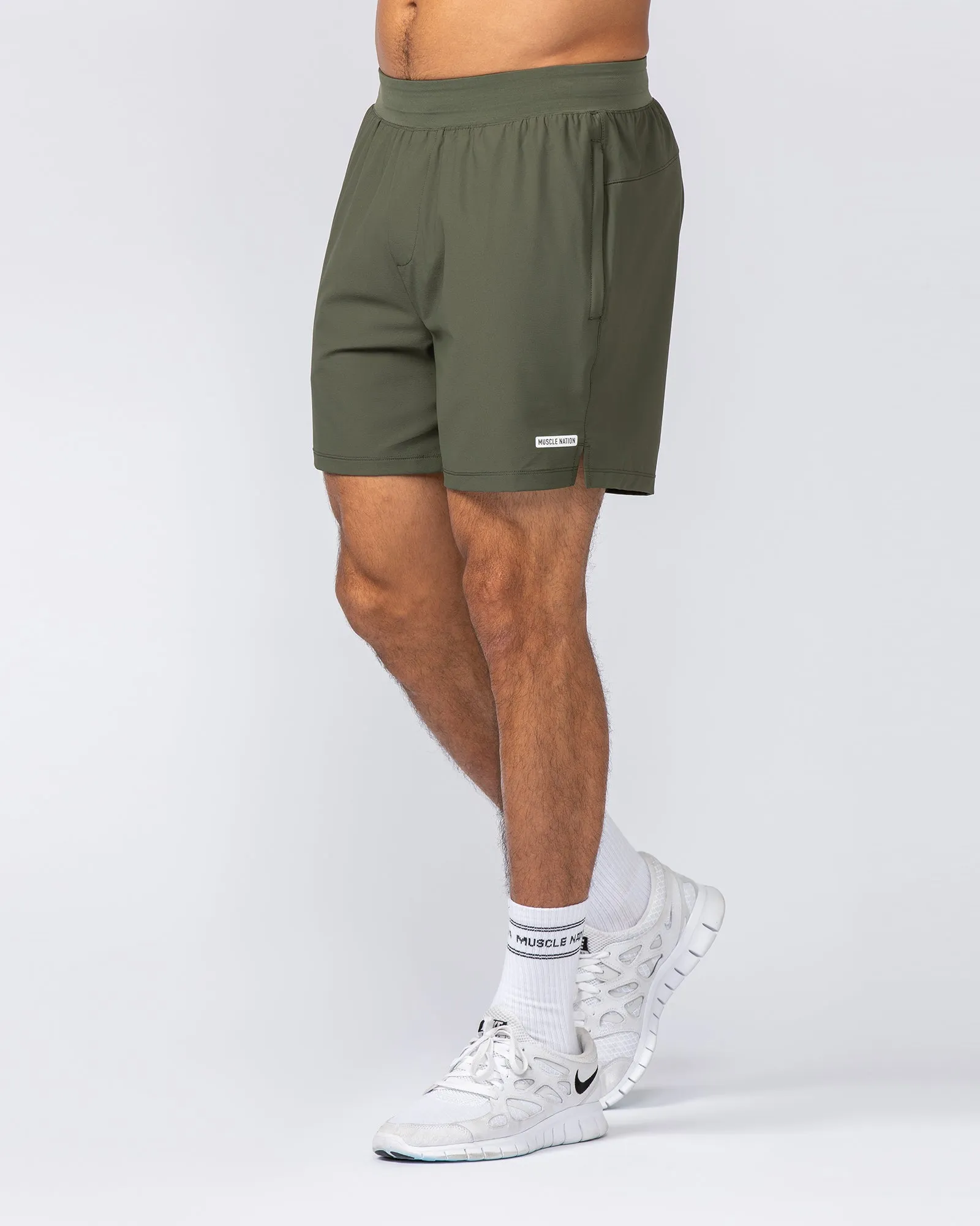 On Repeat Training 5" Shorts - Dark Khaki